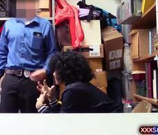 Teen shoplifter got caught and gets fucked really hard