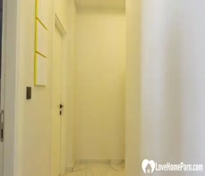 Babe from the hallway gets a good pounding