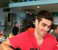 Blowjob in a cafeteria