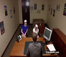 Coed and soccer mom rides head teachers dick