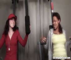 Gym teen ravaged by oldie in dirty sex scene