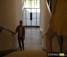 Guy pussy licking then fucking stepbros hot big tits wife