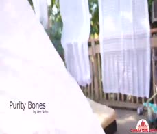 CANADA TGIRL - Purity Bones Slides Her Bikini & Masturbates