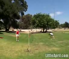 Two teenage lesbians licking eachothers pussy outdoors