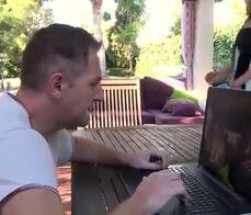 LA COCHONNE - Naughty French redhead squirts in hot hard outdoor fuck