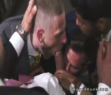 Big cock boss anal fucks realtors in suits