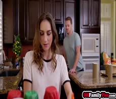 The best gift from stepbrother so hot stepsister can not wait to use it