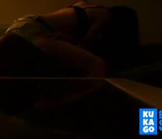 Cheating girl blowing husbands best friend