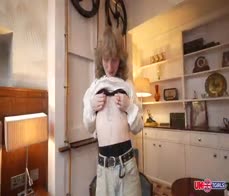 UK TGIRLS - Jules Debut Wearing Her Black Pantyhose