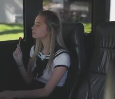 Bus driver fucks schoolgirls in a virtual reality world