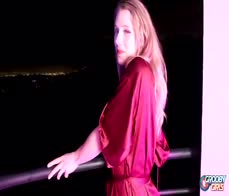 GROOBYGIRLS - Julia Jane anal masturbation with pink dildo