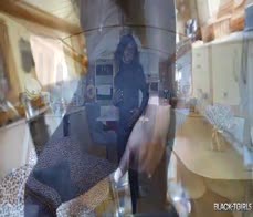 BLACK TGIRLS - Blackbarbi Undressed & Flex Her Muscles