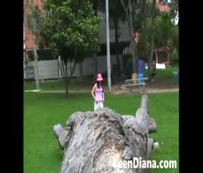 Diana cute petite teasing teen