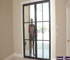 Busty tgirl sugarbaby Domino Presley rimmed and anal reamed