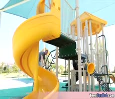 My blonde cute stepsis likes to play and today the game is going to be a bit more serious