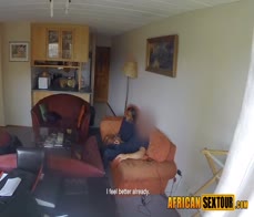 Horny Ebony teen Black Pearl just wanted big white cock so she enjoyed anal