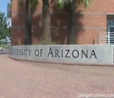 Horny college slut getting screwed