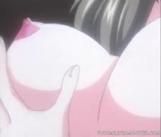 Busty japanese anime teen takes hard dick