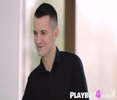 Petite small tits blonde teen in sexy lingerie Missy Luv for the breakfast