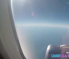 Sexy hot best blowjob in a airplane