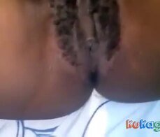 African girl playing with pussy just for me!