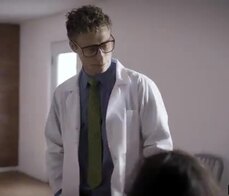 Nymphomaniac crazy teen gets fucked by her two doctors