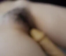 Dildo moving girl's belly