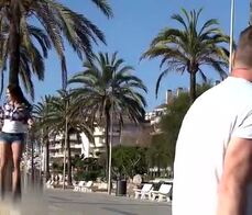 LA NOVICE - Outdoor sex and cum on tits for voluptuous babe Mea Melone