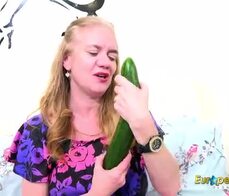 EuropeMature Big Toy in pussy from Lily May