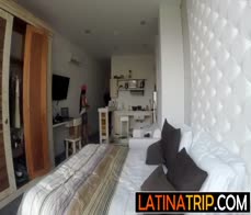 Amateur latina Melani fucked like a cheap slut by her big cocked friend