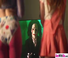 Teen stepsister and sexy teen babe must suck dick if they want to get out