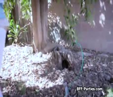 Alice shares cock in a foursome in a strange land