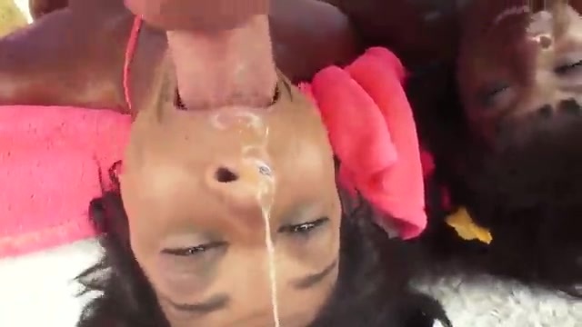 640px x 360px - Two black women give Mike Adriano a blowjob | Cumlouder.com
