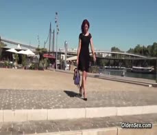 Redhead amateur MILF Morgane Dell in lingerie fucked on a vaction