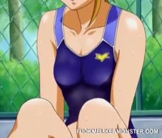 Hentai teen drenched in cumshots in fantasy