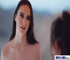 My big tits lesbian stepsister made me cum harder than ever