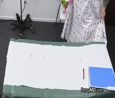 Nurse leaves so doctor can fuck busty patient