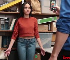 Furious latina teen thief punish fucked by a LP officer