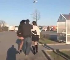 Public outdoor sex