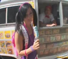 Hot Ashli Blowjob and Fucking Dick on Van