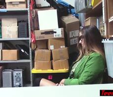 Huge titted teen thief got caught and punish fucked