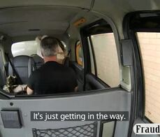 Big boobs babe drilled by nasty driver