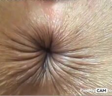 Close up butthole winking