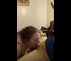 Girlfriend sucking some dick...