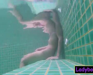 Transexual Cum Underwater - Pretty Asian shemale Prem POV blowjob in a pool with underwater shots |  Cumlouder.com