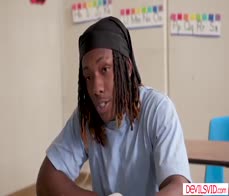 Big tits milf teacher wanting his students big black cock