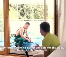 KINKY INLAWS - Czech stepmother Blanche Bradburry gets DP by stepson and his friend