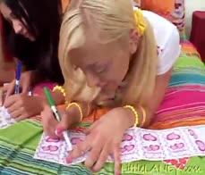 Little laney licking out hot pussy