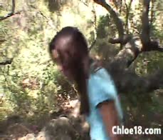 Sexy solo teen chloe outdoors