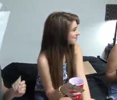 Amateur dorm room party with college teens turns into sex